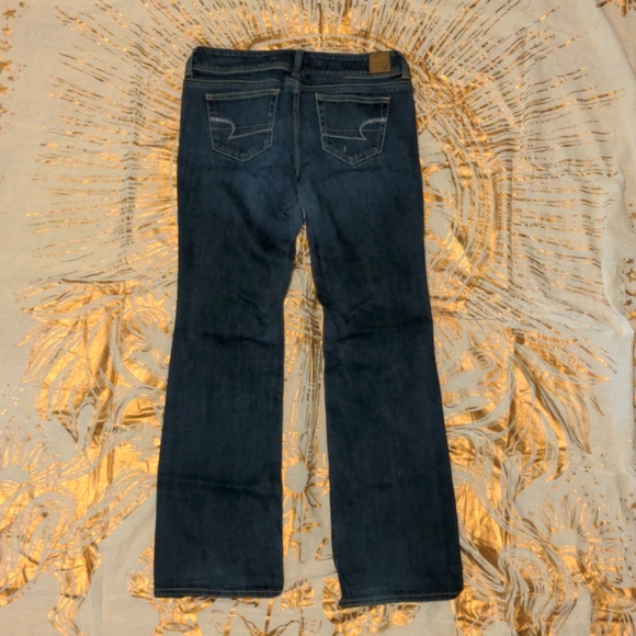 AE Destroyed Slim Stretch Bootcut Jeans - Picture 4 of 8
